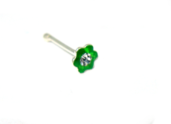 Piercing do nosu stříbrný
