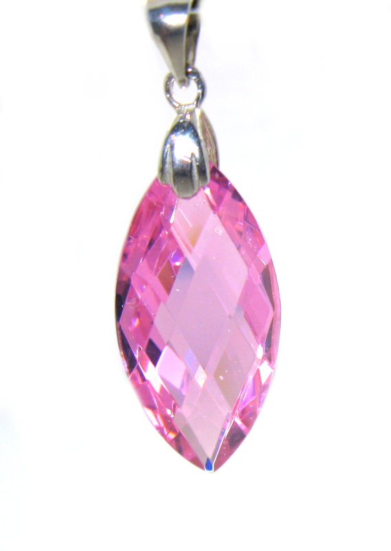 Přívěsek Swarovski elements růžový