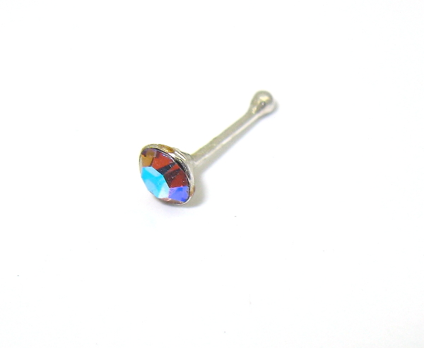 Piercing do nosu 925/1000 ( měnící kamínek )
