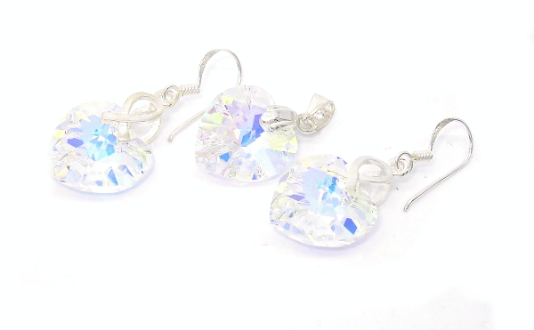 Šperky Nina - Stříbrná souprava Swarovski elements 925/1000 - set ag H 025