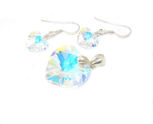 Šperky Nina - Stříbrná souprava Swarovski komponent 925/1000 - set ag H 019