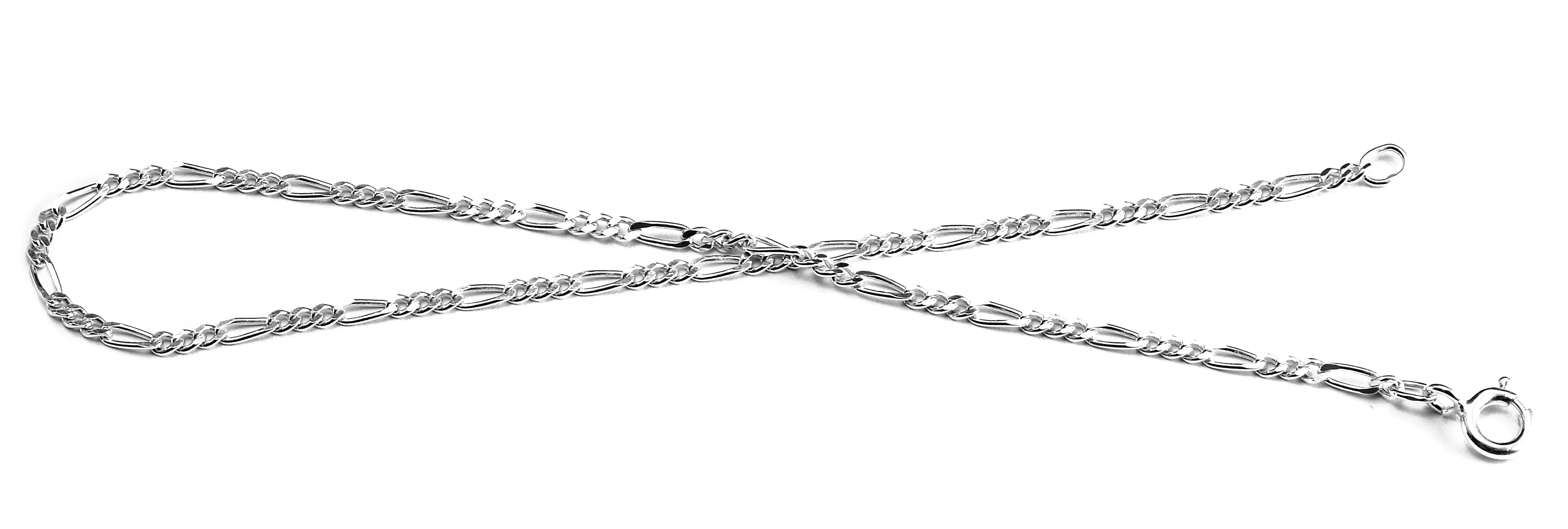 Šperky Nina - Stříbrný nákotník Figaro 3 mm (3,8 g) 925/1000 - nak ag H 236