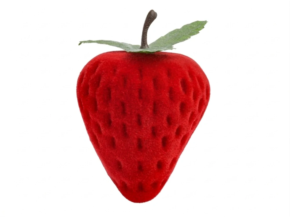 Šperky Nina - Sametová krabička Jahůdka – Červená - krab 026