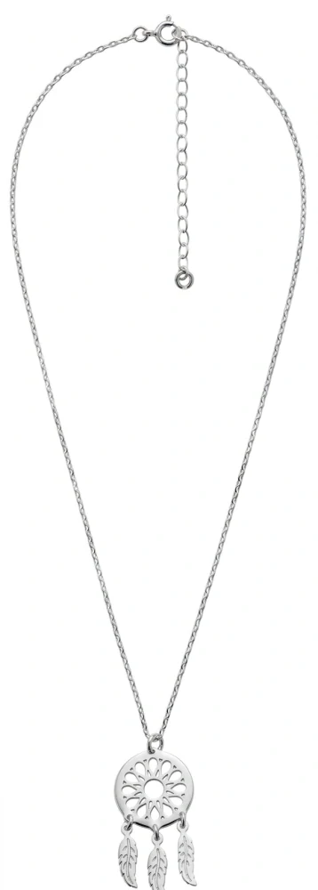 Šperky Nina - Stříbrný náhrdelník Lapač snů Agáta 925/1000 - nahr 507