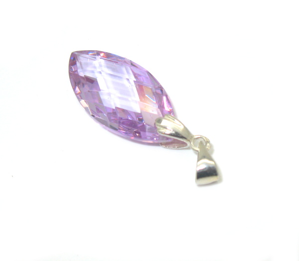 Stříbrný přívěšek Swarovski elements 925/1000 ( Lila 12)