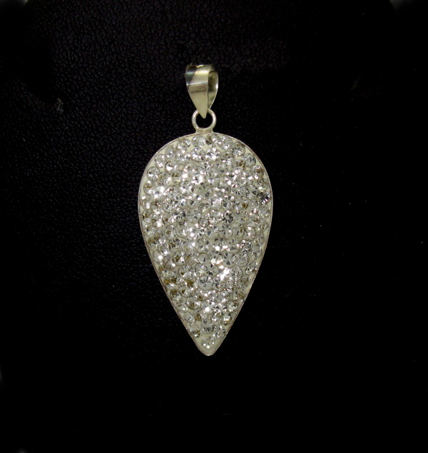 Stříbrný přívěsek Swarovski komponent