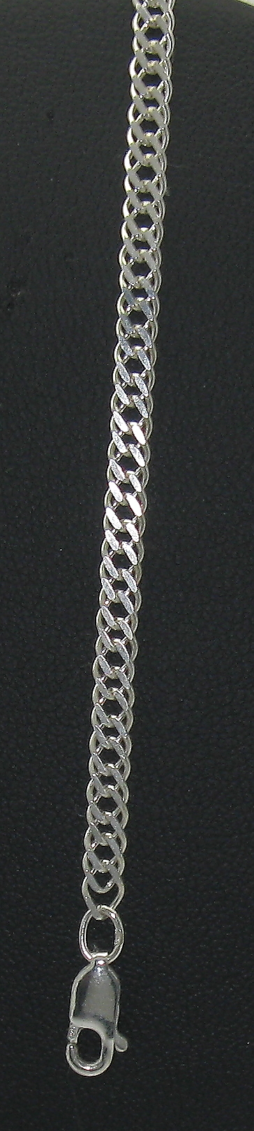 Stříbrný náramek rombo 21 cm