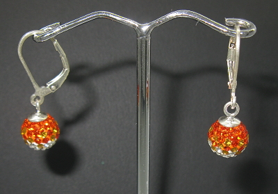 Stříbrné náušnice s kamínky Swarovski