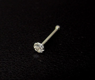 Piercing do nosu 925/1000 čirý kámen 1