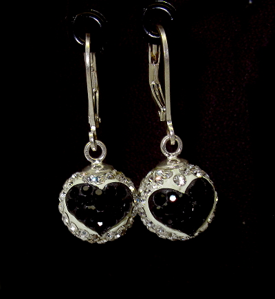 Stříbrné náušnice s kamínky Swarovski