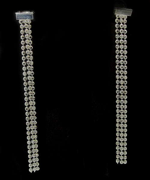 Šperky Nina - Stříbrné náušnice 925/1000 dlouhé - ns ag H 0118
