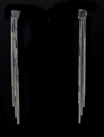 Šperky Nina - Stříbrné náušnice dlouhé 925/1000  - ns ag H 0119