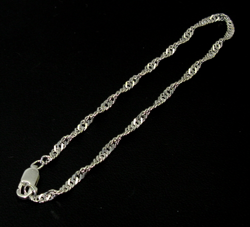 Šperky Nina - Stříbrný náramek Lambáda 18 cm - nar ag H 079
