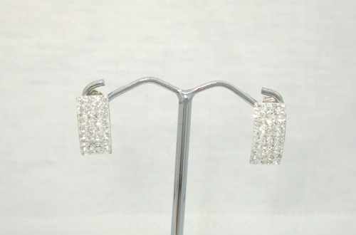 Stříbrné náušnice komponent Swarovski 925/1000 ( 110928)