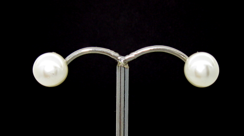 Stříbrné naušnice s kamínky 925/1000