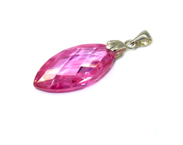 Přívěsek Swarovski elements růžový