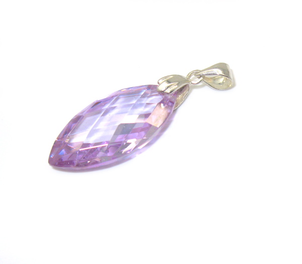 Stříbrný přívěšek Swarovski elements 925/1000 ( Lila 12)