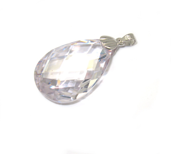 Přívěsek Swarovski elements čirý bílý