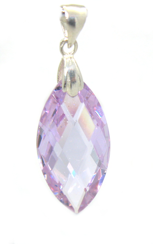 Stříbrný přívěšek Swarovski elements 925/1000 ( Lila 12)