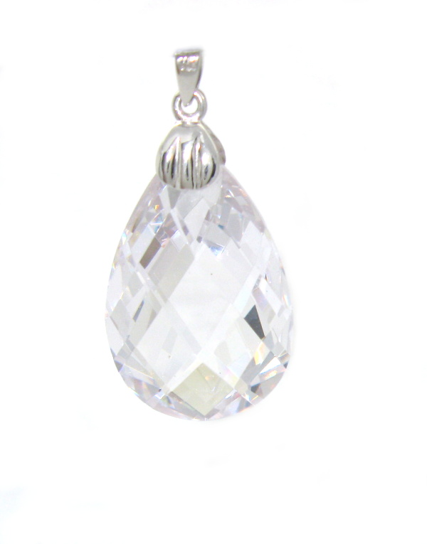 Přívěsek Swarovski elements čirý bílý