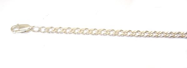 Stříbrný náramek rombo 21 cm