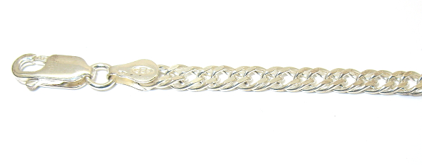 Stříbrný náramek rombo 21 cm 925/1000 ( 90)
