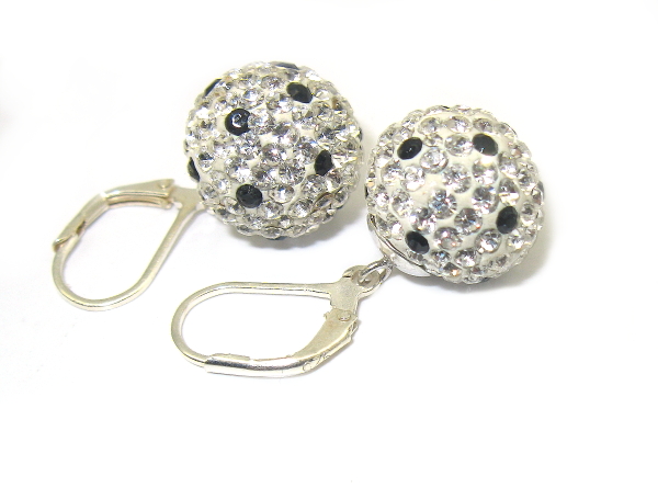 Stříbrné náušnice 925/1000 Swarovski komponent ( zdobené 125)