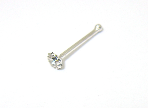 Piercing do nosu 925/1000 čirý kámen 1