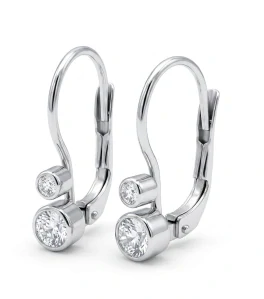 Šperky Nina - Stříbrné náušnice s kamínky zirkon 925/1000 - ns ag kam H 0116