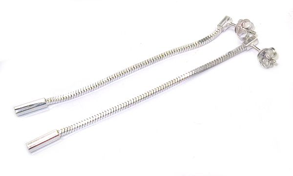 Šperky Nina - Stříbrné náušnice bez kamínku 925/1000 - ns ag H 0123