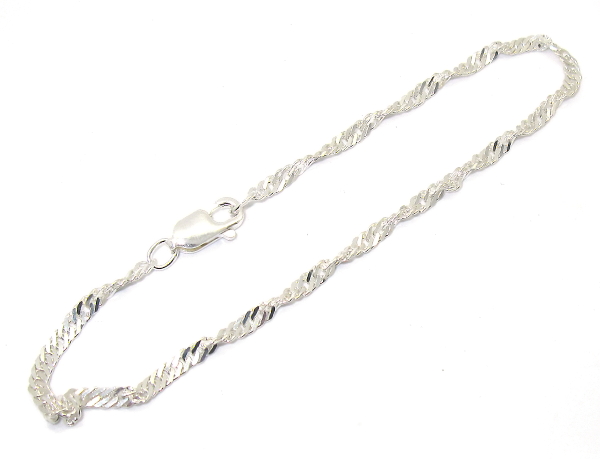 Šperky Nina - Stříbrný náramek Lambáda 18 cm - nar ag H 079