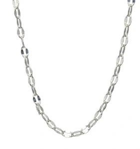 Šperky Nina - Stříbrný řetízek Figaro kávové zrno 4 mm – 925/1000 - ret ag H 033