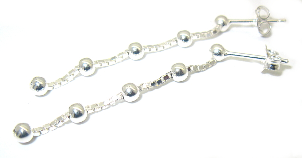 Šperky Nina - Stříbrné náušnice bez kamínku - ns ag H 0134