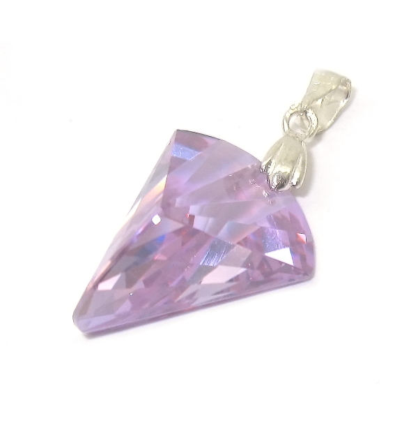Šperky Nina - Stříbrný přívěšek Swarovski krystal 925/1000 - pri ag kam H 036