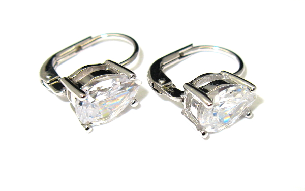 Šperky Nina - Stříbrné náušnice s kamínky zirkon 925/1000 - ns ag kam H 0158