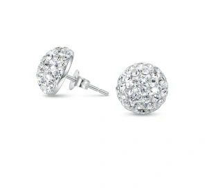 Šperky Nina - Stříbrné náušnice zirkon komponent Swarovski 925/1000 - ns sw 018