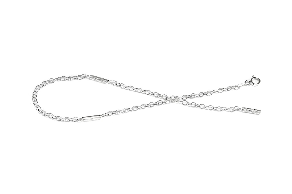 Šperky Nina - Stříbrný nákotník se zrcadlovými válečky Minimalist (2,7 g) 925/1000 - nak ag H 087