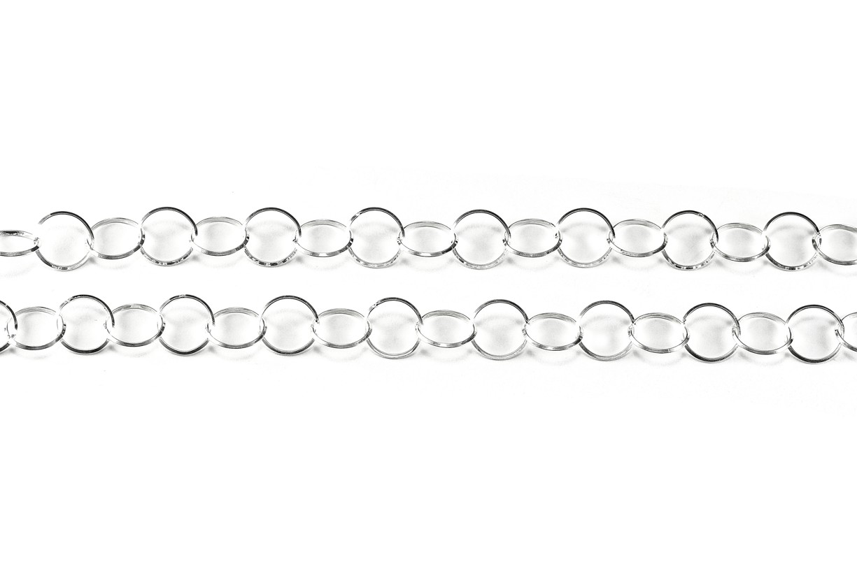 Šperky Nina - Masivní stříbrný náhrdelník „Kruhy osudu“ 925/1000 – šířka 8 mm - nahr ag H 021