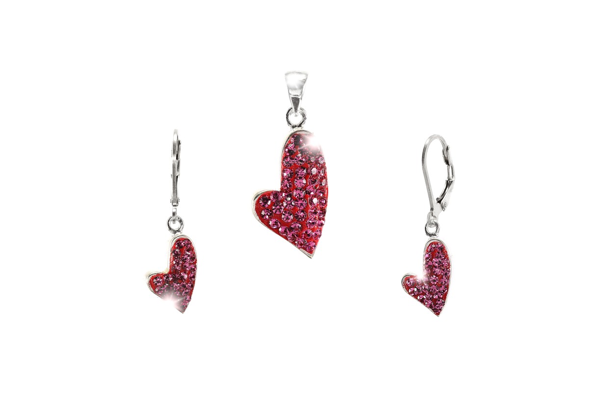 Šperky Nina - Stříbrná souprava Swarovski komponent - set ag H 067