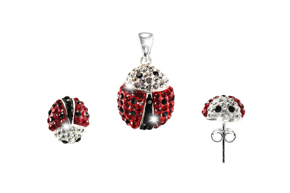 Šperky Nina - Stříbrná souprava Swarovski komponent 925/1000 - set ag H 068