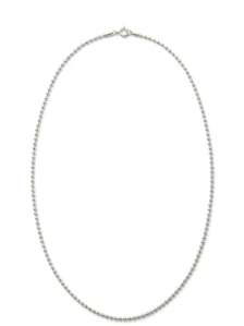 Šperky Nina - Stříbrný náhrdelník 925/1000 – Jemný kuličkový řetízek (44 cm) - nahr ag H 024