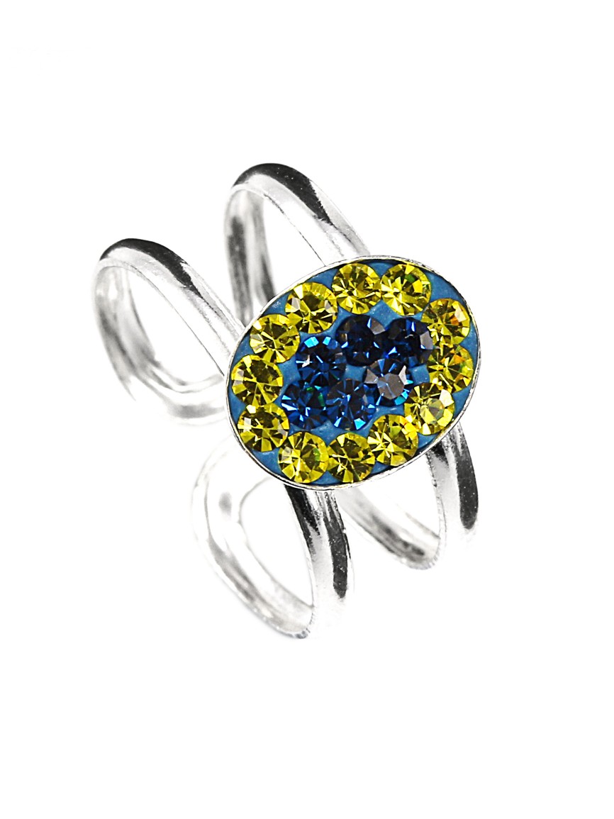 Šperky Nina - Stříbrný dětský prsten zirkon barevný 925/1000 - prst ag kam H 016