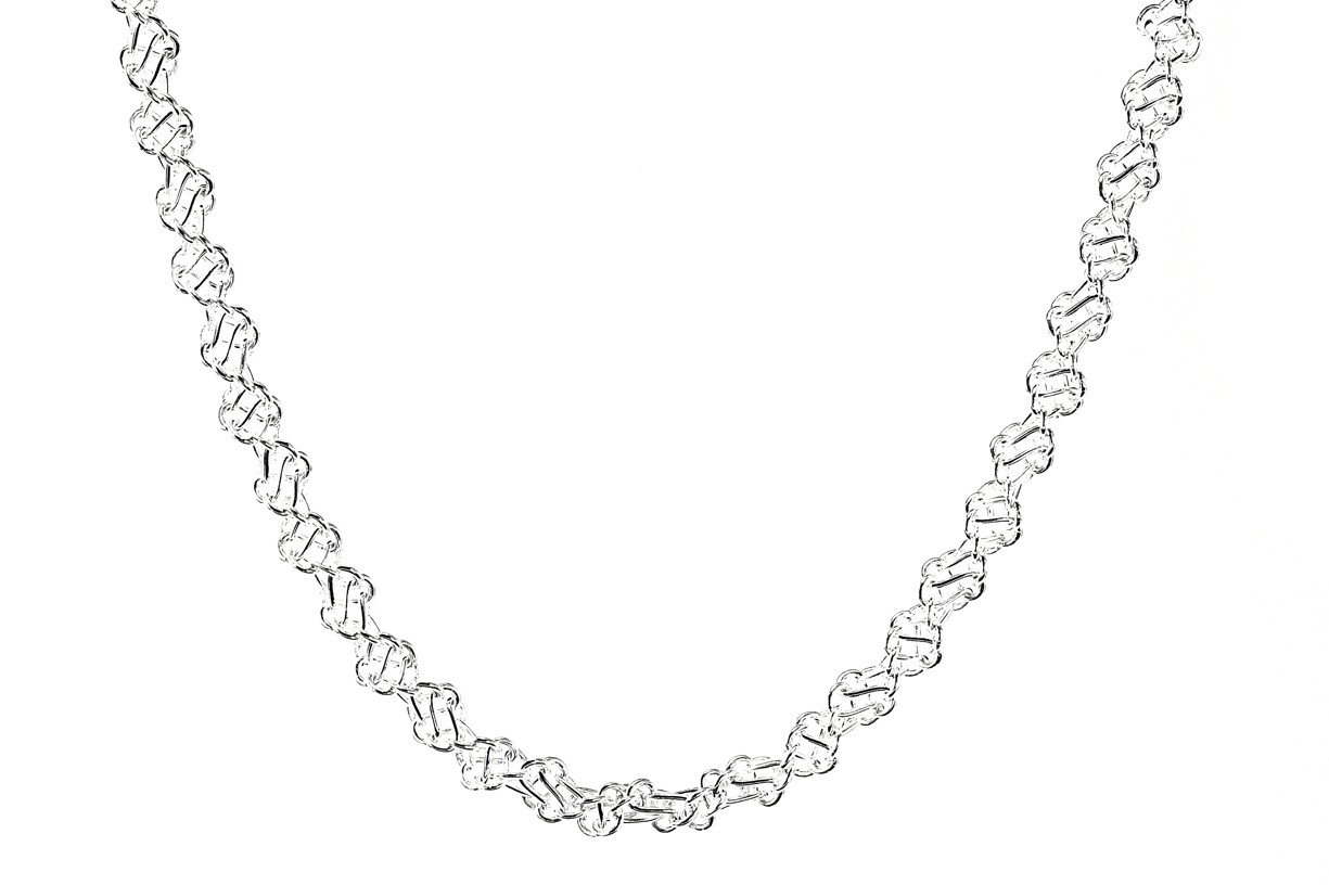 Šperky Nina - Masivní stříbrný náhrdelník s ozdobným vzorem 925/1000 - nahr ag H 046