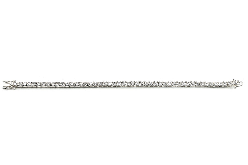 Šperky Nina - Stříbrný náramek 925/1000 s kamínky - nar ag H 166