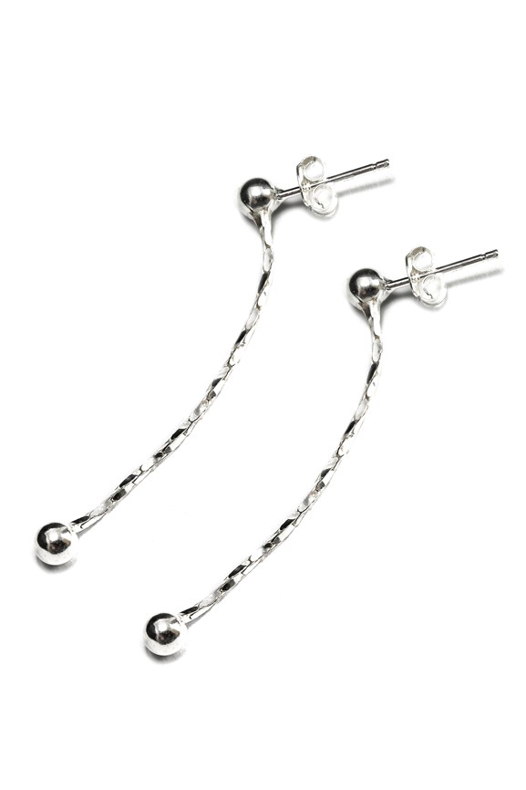 Šperky Nina - Stříbrné náušnice Řetízky s kuličkou 925/1000 - ns ag H 251
