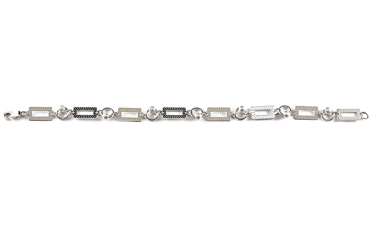 Šperky Nina - Stříbrný náramek 925/1000 - nar ag H 181