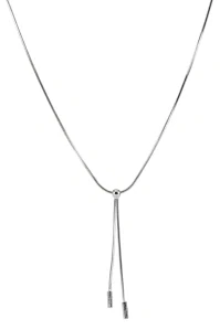 Šperky Nina - Stříbrný náhrdelník dvojitý s pevnou kuličkou 925/1000 – délka 40 cm - nahr ag H 057