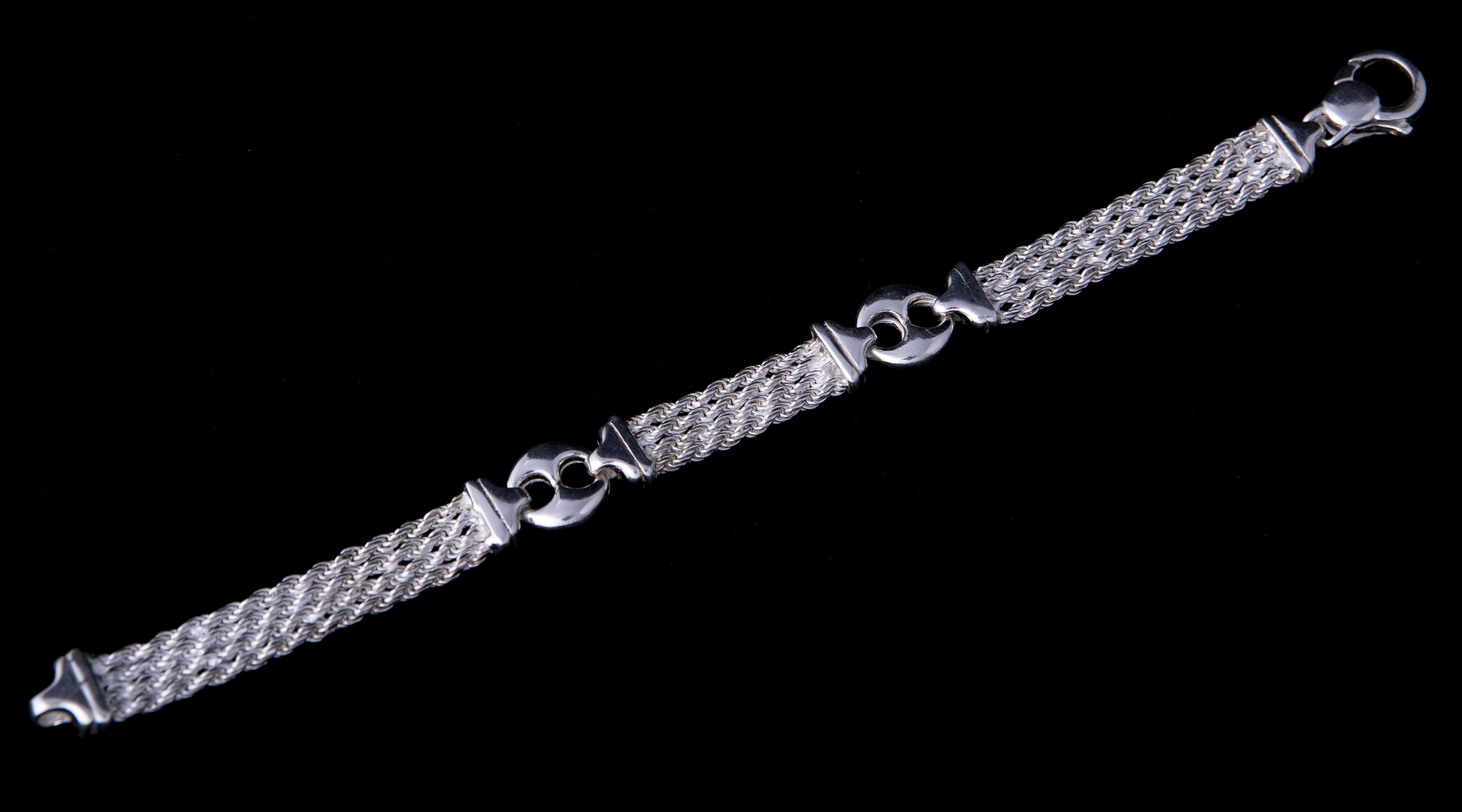 Šperky Nina - Stříbrný náramek 925/1000 - nar ag H 219