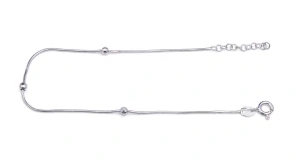 Šperky Nina - Stříbrný nákotník Snake s kuličkami 925/1000 - nak ag H 266