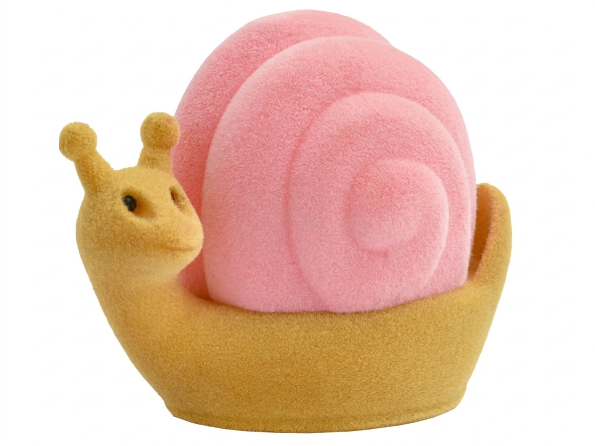 Šperky Nina - Sametová dárková krabička růžový šnek - krab59
